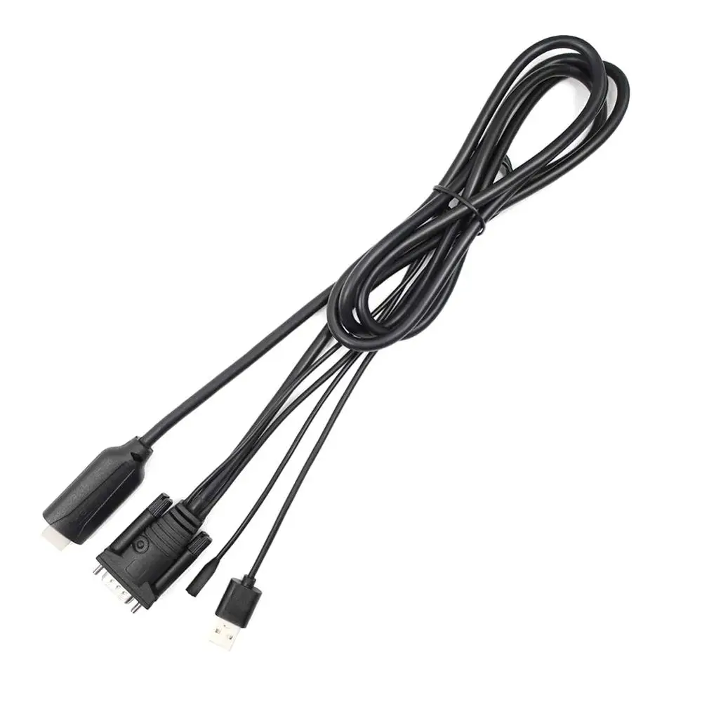 Кабель преобразователь с аудиовыходом 3 5 мм и USB кабелем аудио видео адаптер