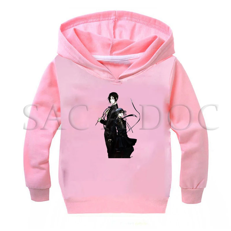 Hoodies 4 Детский свитер; толстовки с капюшоном; сезон весна-осень; Одежда для маленьких девочек и мальчиков с принтом «Черный Дворецкий»; спортивная одежда; Повседневная хлопковая одежда; Moletom Infantil - Цвет: Hoodies 4