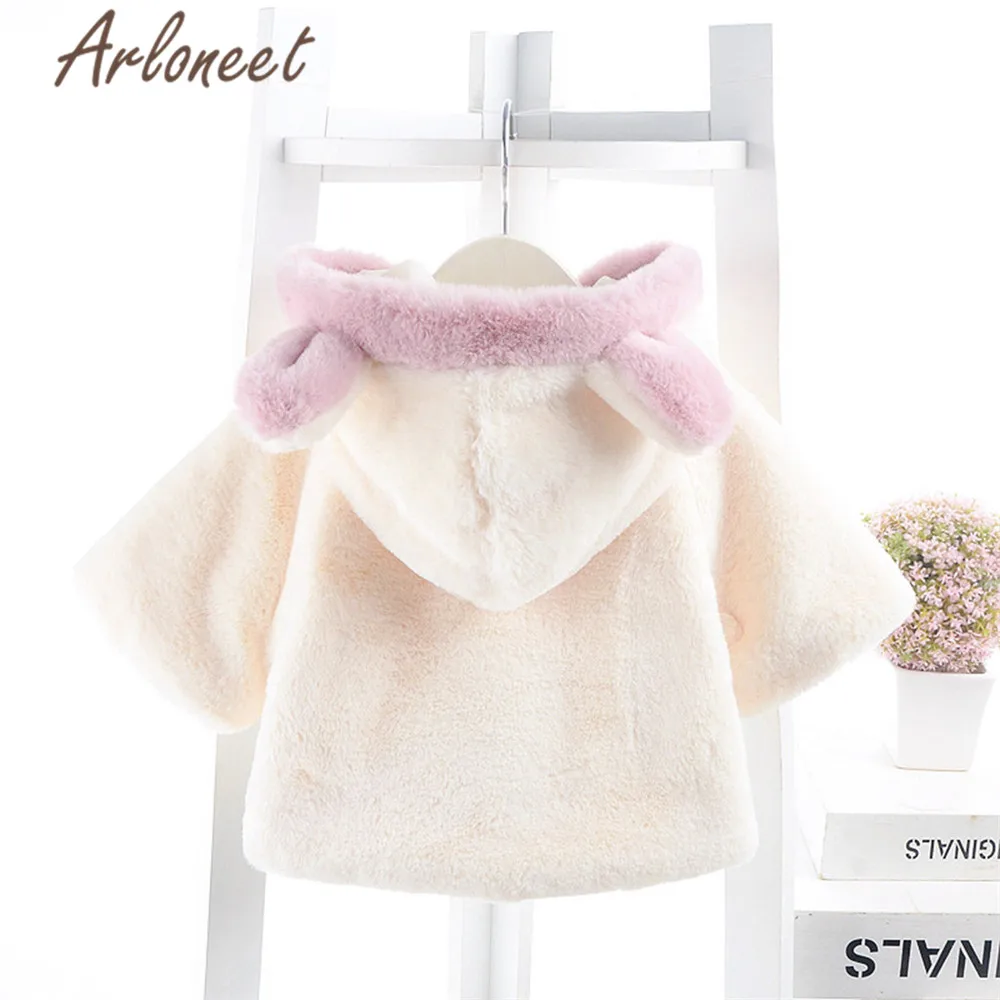 ARLONEET/пальто с героями мультфильмов теплое зимнее плотное пальто для маленьких девочек верхняя одежда с капюшоном и бантом, КАКТУСОМ и жемчугом хлопковый плащ Детское пальто Одежда для девочек