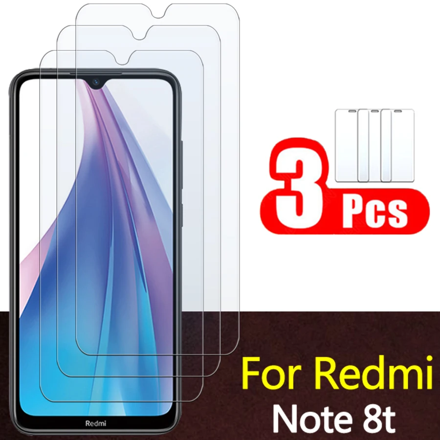 Защитное стекло закаленное HD для Xiaomi Redmi Note 8 T 3 шт.|Бамперы| |