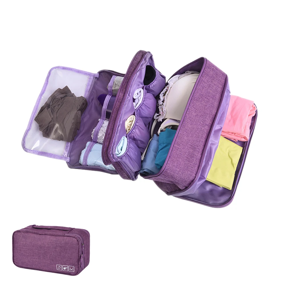 High Capacity Travel Storage Bag For Bra Underwear Socks Cosmetics