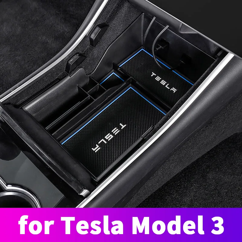 

Встроенная Магнитная решетка для хранения в автомобиле для Tesla Model3 2018 2019 2020 аксессуары для модификации интерьера