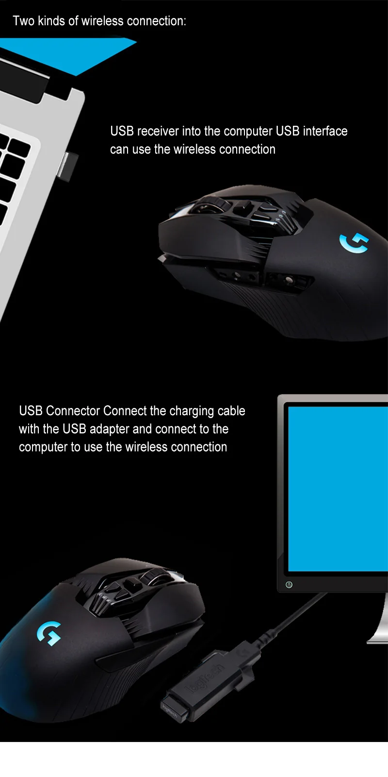 Беспроводная игровая мышь logitech G903 LIGHTSPEED 2,4 ГГц, настоящая оптическая мышь 12000 dpi для ноутбука, геймера, эргономичная, официальный тест агентства