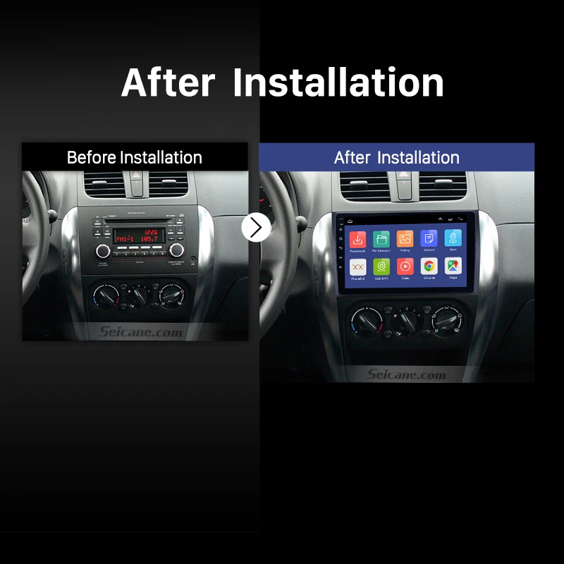 Seicane Android 9 0 2din автомобильный головный блок плеер для 2006 2007 2008 2009 2010 2011 2012 Suzuki SX4
