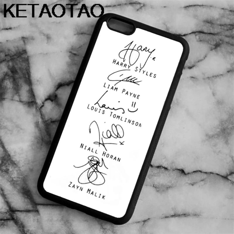 KETAOTAO One Direction Music Band Snap чехол для телефона s для iPhone 4S SE 5C 5S 6S 7 8 X Plus XR XS Max чехол из мягкого ТПУ резины силикона - Цвет: Лаванда