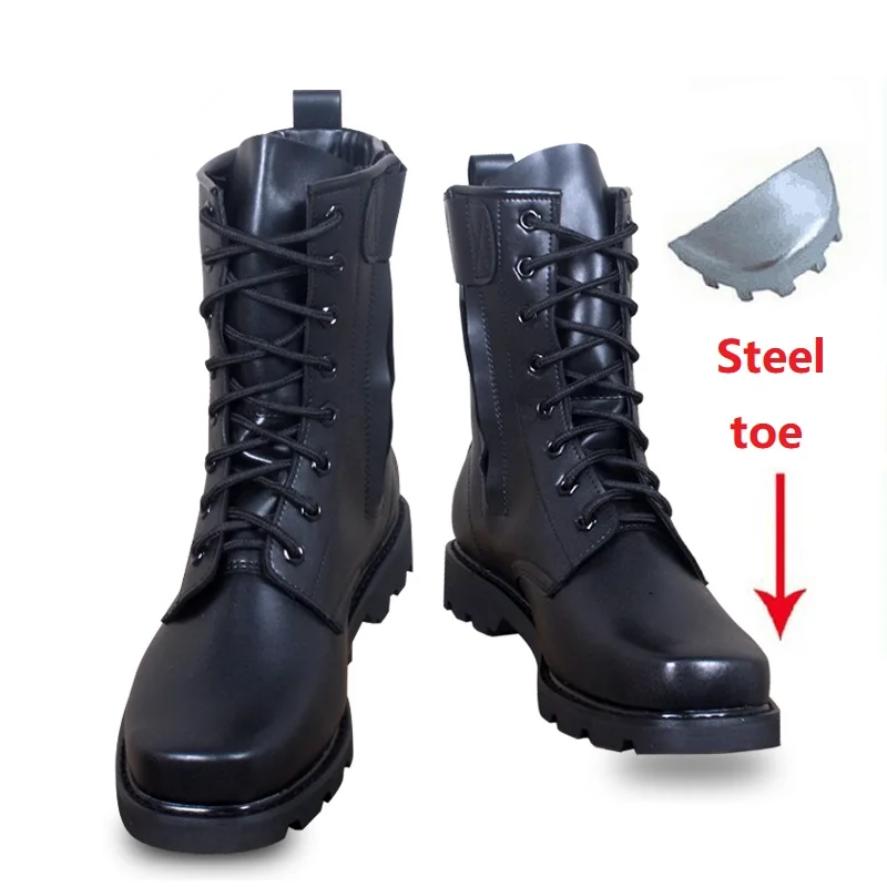 Work Safety Army Boots Male winter Tactical Boots Delta SWAT Shoes Male Steel Toe Military Desert Men Hiking Boots