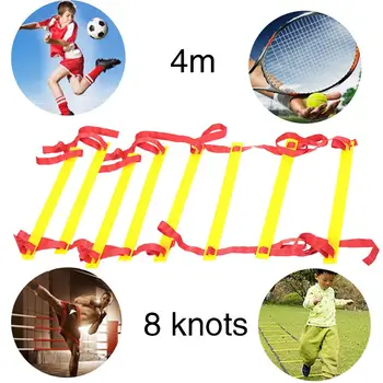 

Equipment Plastic Training Fitness Step Agility Ladder, Oxford Cloth Speed 4M Training Fitness Jumping Ladder Flexibility