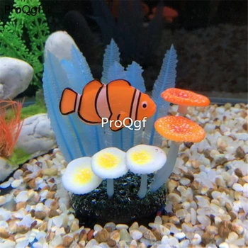 

Ngryise 2Pcs fake artificial Amphiprioninae mushroom watergrass