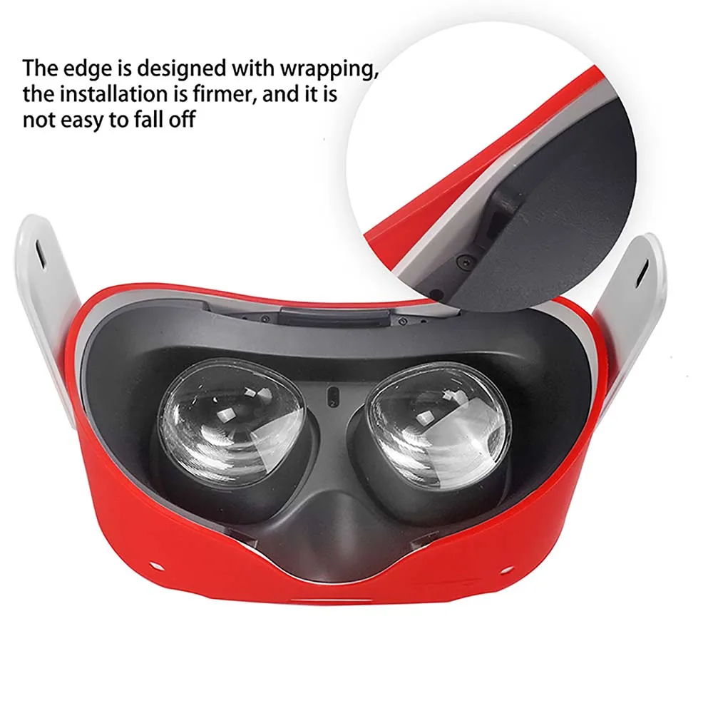 Silicone Sleeve Protective Case Skin Protective Cover Shell Housing for Oculus Quest 2 VR Accessories