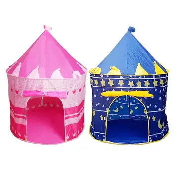 

2pcs Portable Children's Tent Play House Boys Girls Castle Tent Foldable Ball Pool For Indoor and Outdoor Toys
