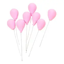 

8Pcs Interesting Doll House Clay Balloon Decor Colorful Dollhouse Balloon Ornament Delicate Craft for Child