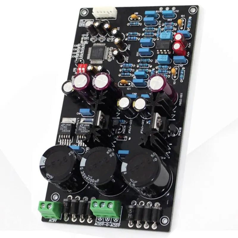 FFYY-обновленная версия собранного hifi AK4495EQ SEQ II2S ЦАП Плата Поддержка 32 бит 768K декодер op amp AD827, LT1963-3.3
