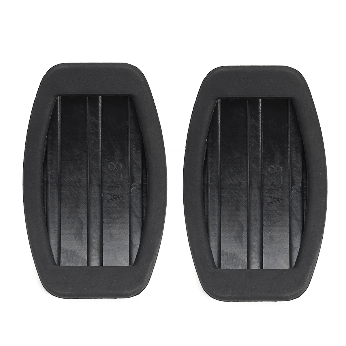 Пара черных накладок на педали тормоза и сцепления резиновые накладки для Fiat Doblo