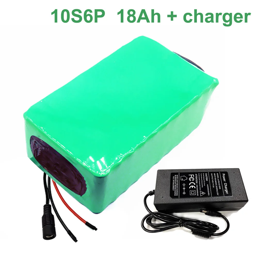 

36V 18Ah 10S6P 18650 Li-ion Battery Pack E-Bike Ebike electric bicycle 42V With charger