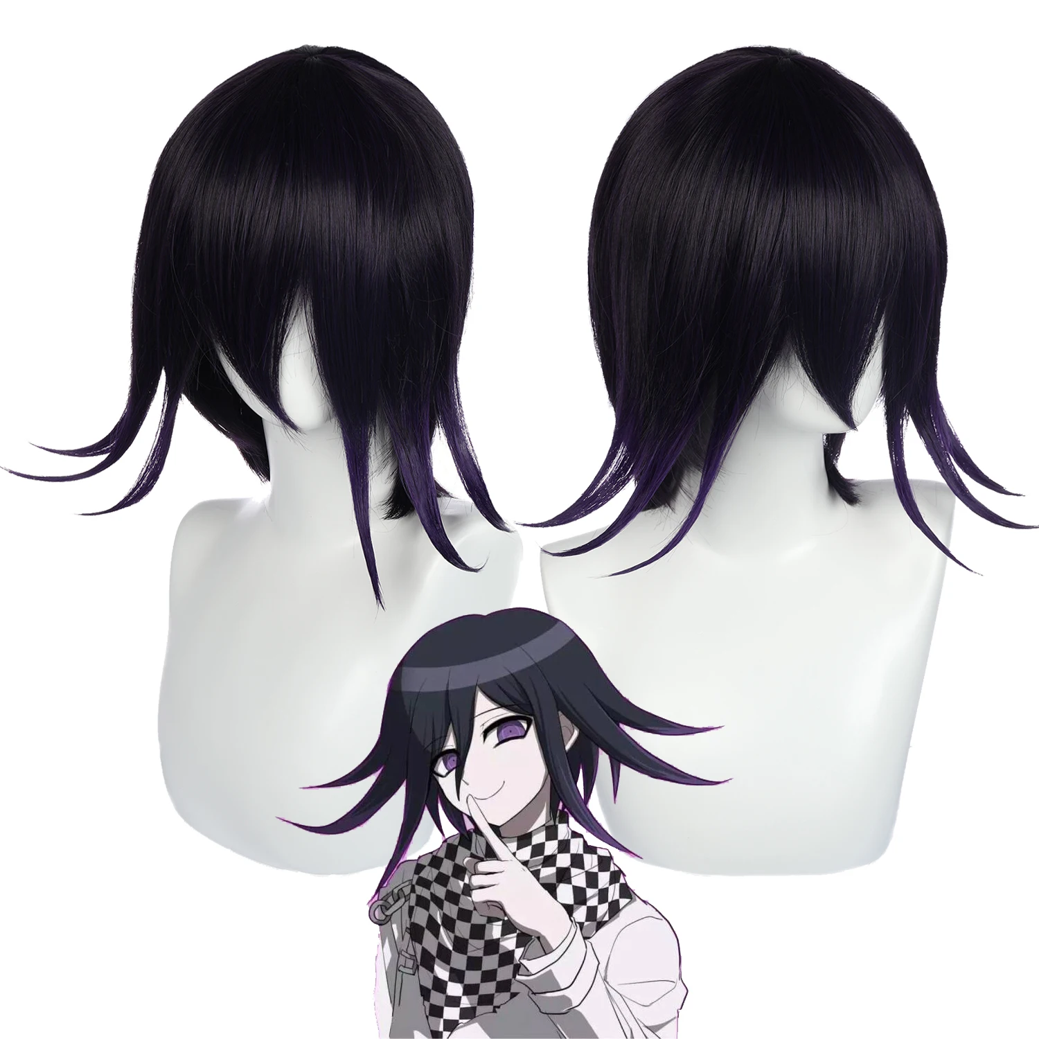 Danganronpa V3 Killing Harmony Ouma Kokichi Wig Cosplay Costume Wigs Anime  Dangan Ronpa Heat Resistant Synthetic Hair C40K222|Anime Costumes| -  AliExpress