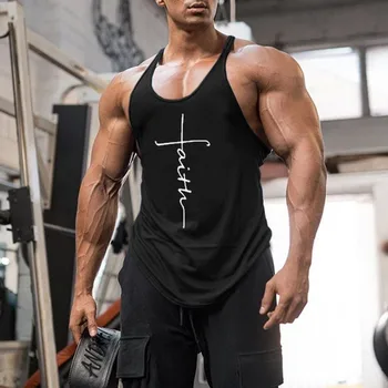 Gym Tank Top Men Fitness Clothing Mens Bodybuilding Tank Tops Summer Gym Clothing for Male Sleeveless Vest Shirts Plus Size 2