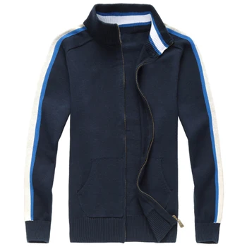 

men big pony zipper 100%cotton sweater autumn winter jersey Jumper hombre pull homme hiver men Knitted sweaters