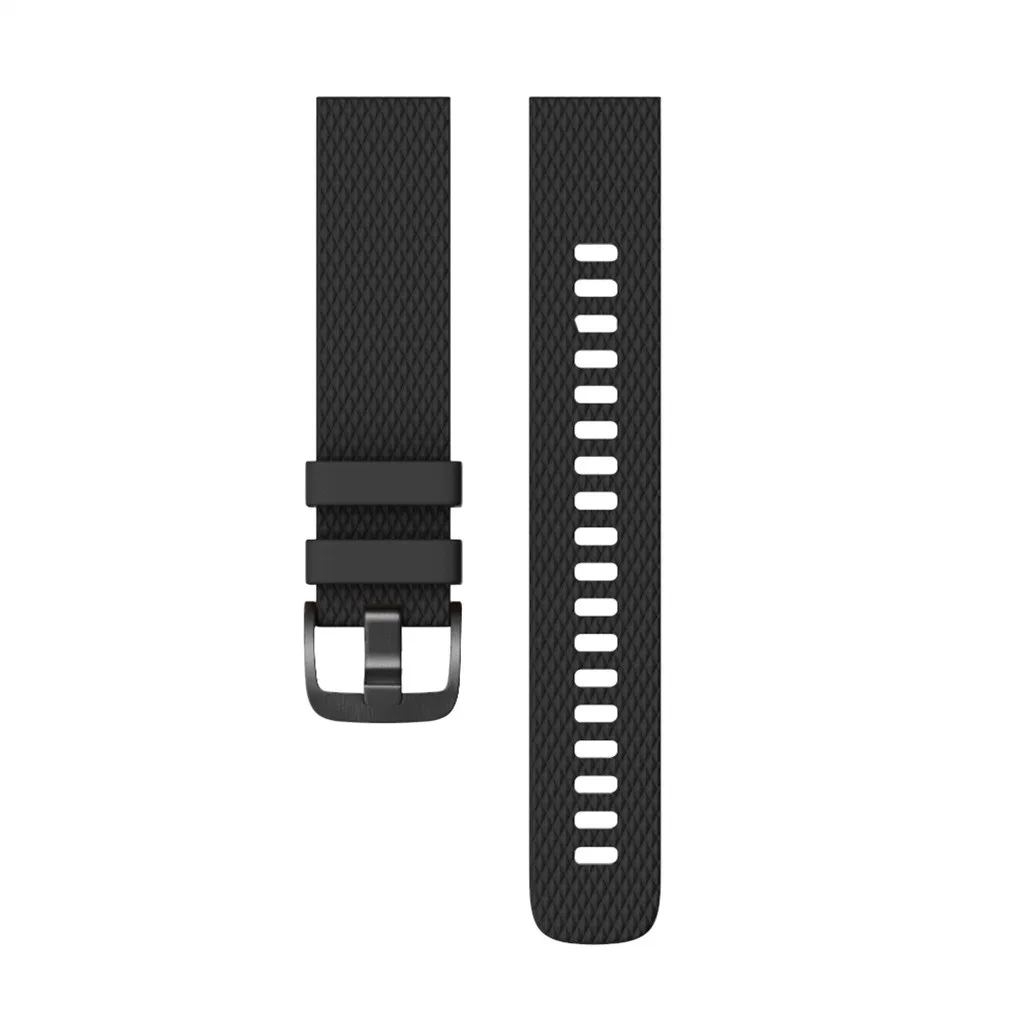 Маленький силиконовый ремешок на запястье для Garmin Vivoactive 3, браслет, Смарт-часы, ремешок для мужчин, Т-образный ремешок для женщин и мужчин, спортивный ремешок для часов, 19Aug - Цвет: Black
