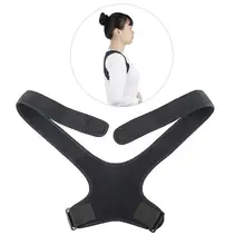 1 Pc Adjustable Correction Belt Humpback Correction Belt Black Belt Hump Correction For Men Women Adults Keep Correct Gesture