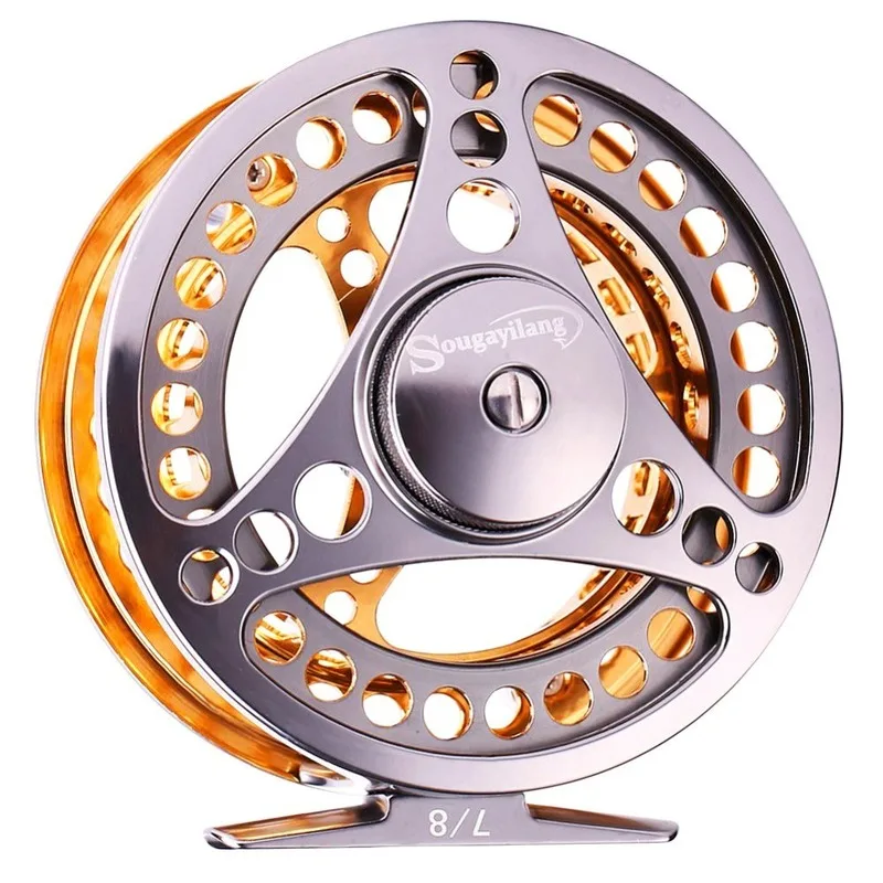 Sougayilang Large Arbor Fly Fishing Reel 2+1 BB High Die Casting Aluminium Alloy Spool Fly Reels Fishing Tackle Sougayilang Large Arbor Fly Fishing Reel 2+1 BB High Die Casting Aluminium Alloy Spool Fly Reels Fishing Tackle