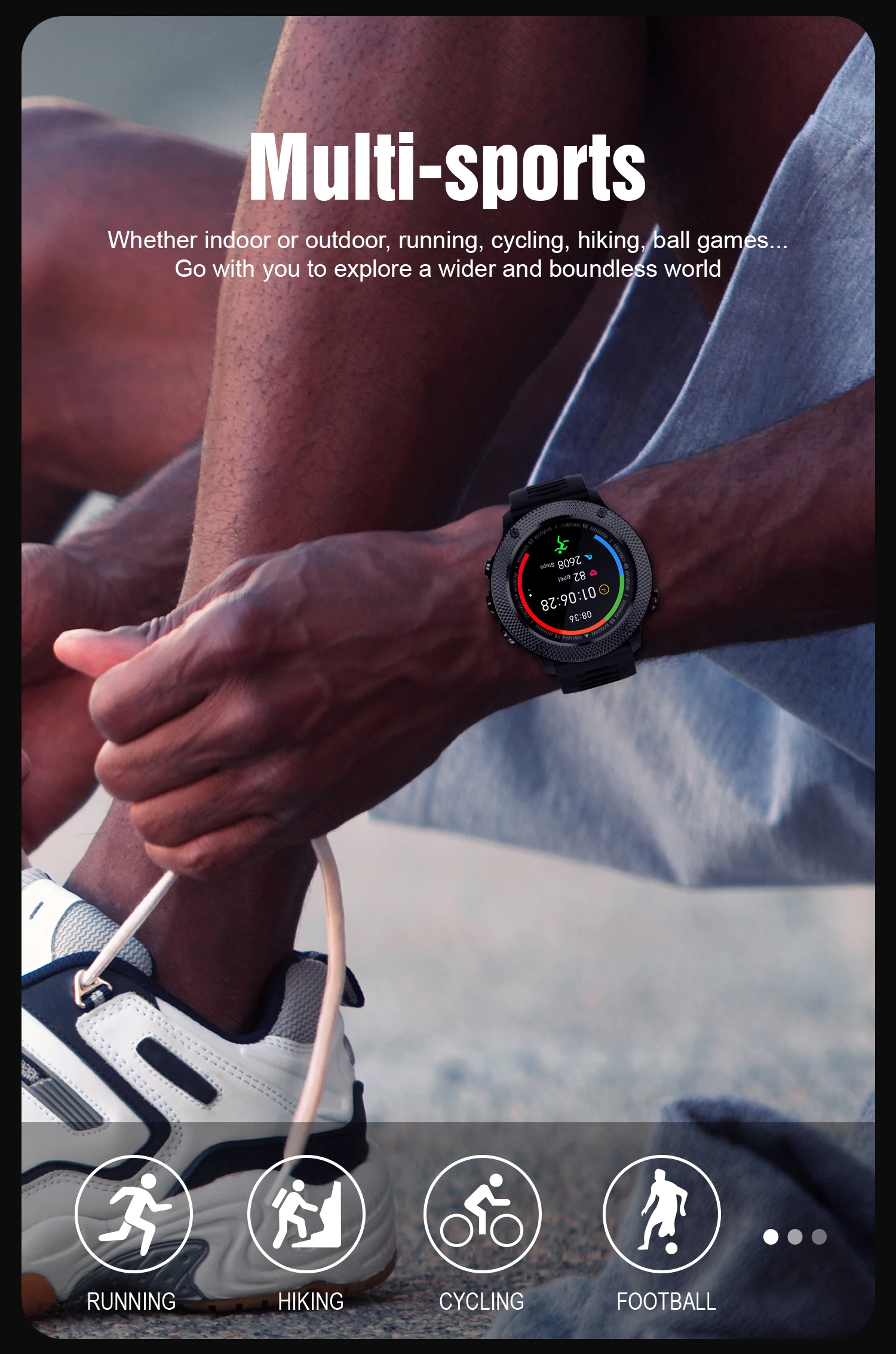 STrollAR Men Smartwatches 2021 30M Waterproof 12 Sport modes Fitness Tracker Clock Smart Watch for Android IOS Xiaomi Huawei