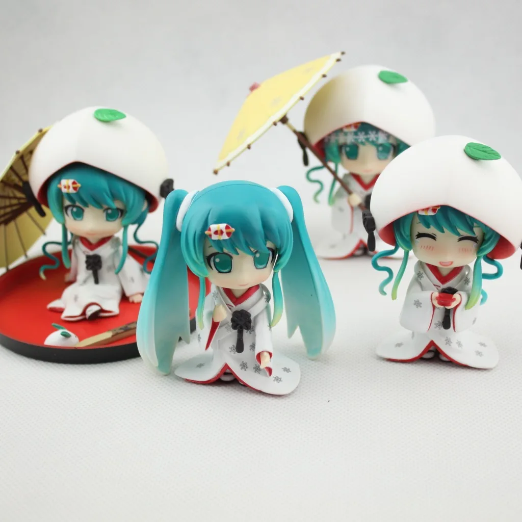 

Diffuse Dynamic Square Anime Snow Hatsune Miku Cute Clay White Hat White Paradise 4-a Set of Boxed Garage Kit Doll Model
