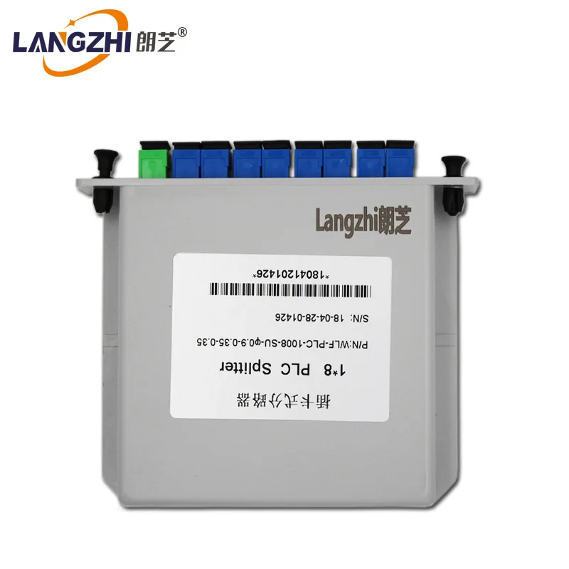 SC UPC PLC 1x8 Сплиттер Волоконно оптический ящик Ftth Plc сплиттер коробка с плоского