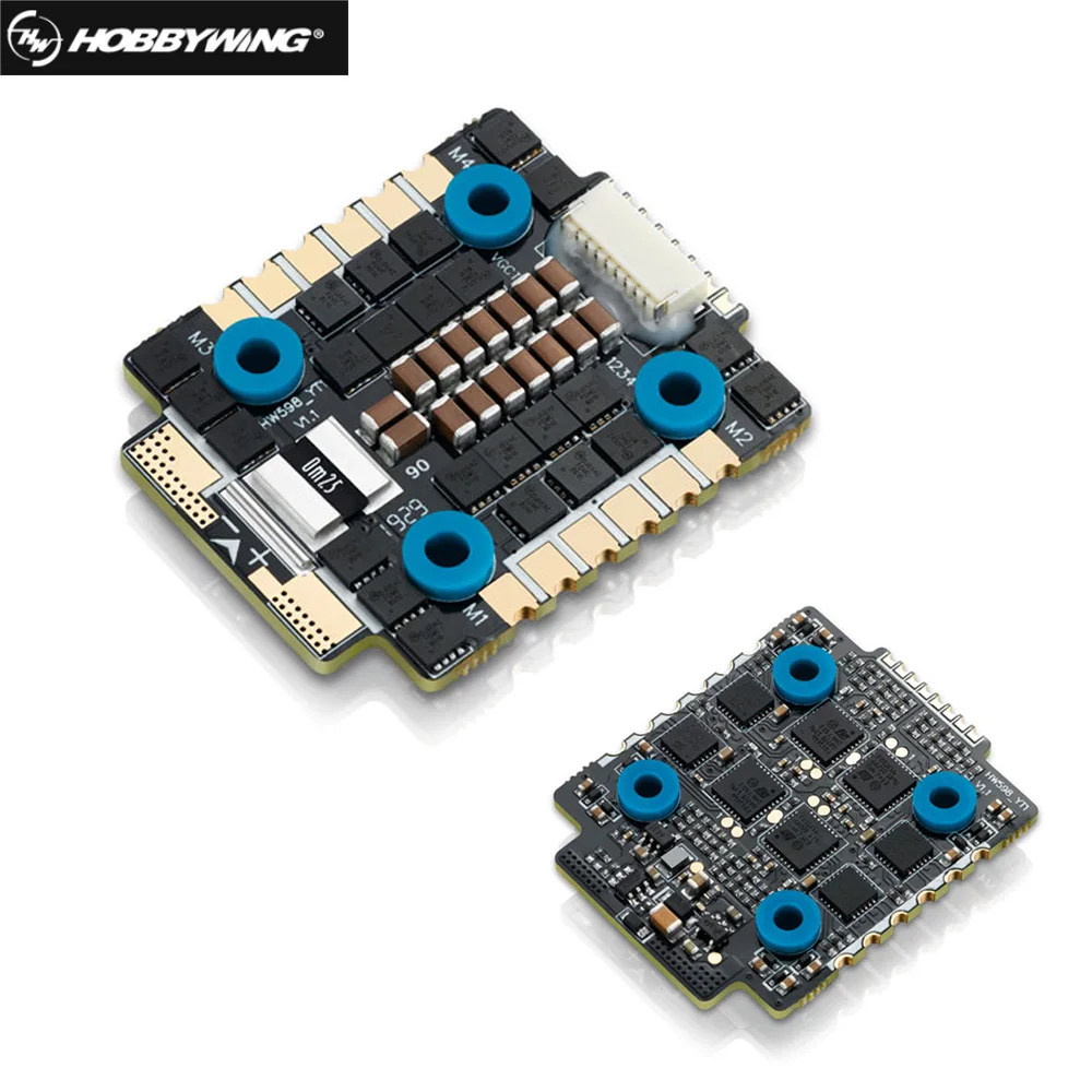 Щеточный электронный регулятор скорости Hobbywing XRotor Micro 40A (20x20) 6S 4in1 ESC Blheli 32 Dshot 1200 /