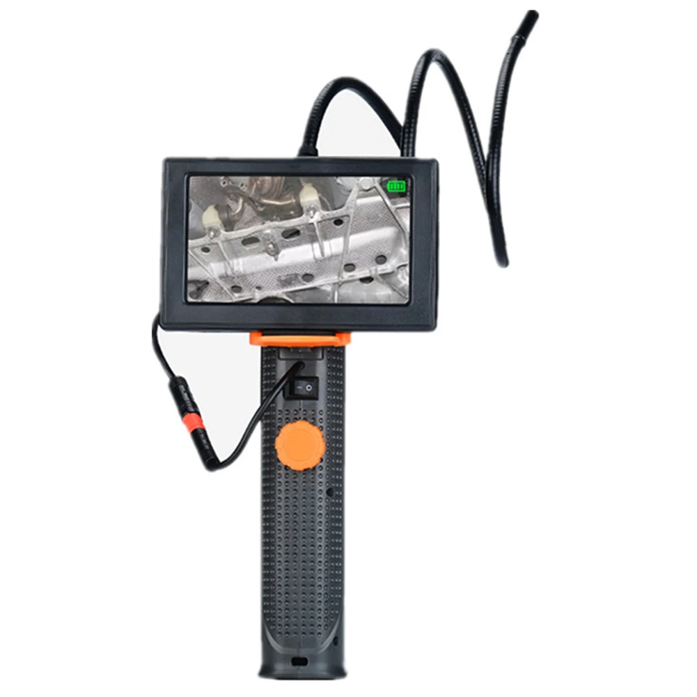 

8.5mm Video Inspection Borescope Adjustable Brightness Waterproof Maintenance LCD Screen Flexible Car Repair Tool 4.3" Monitor