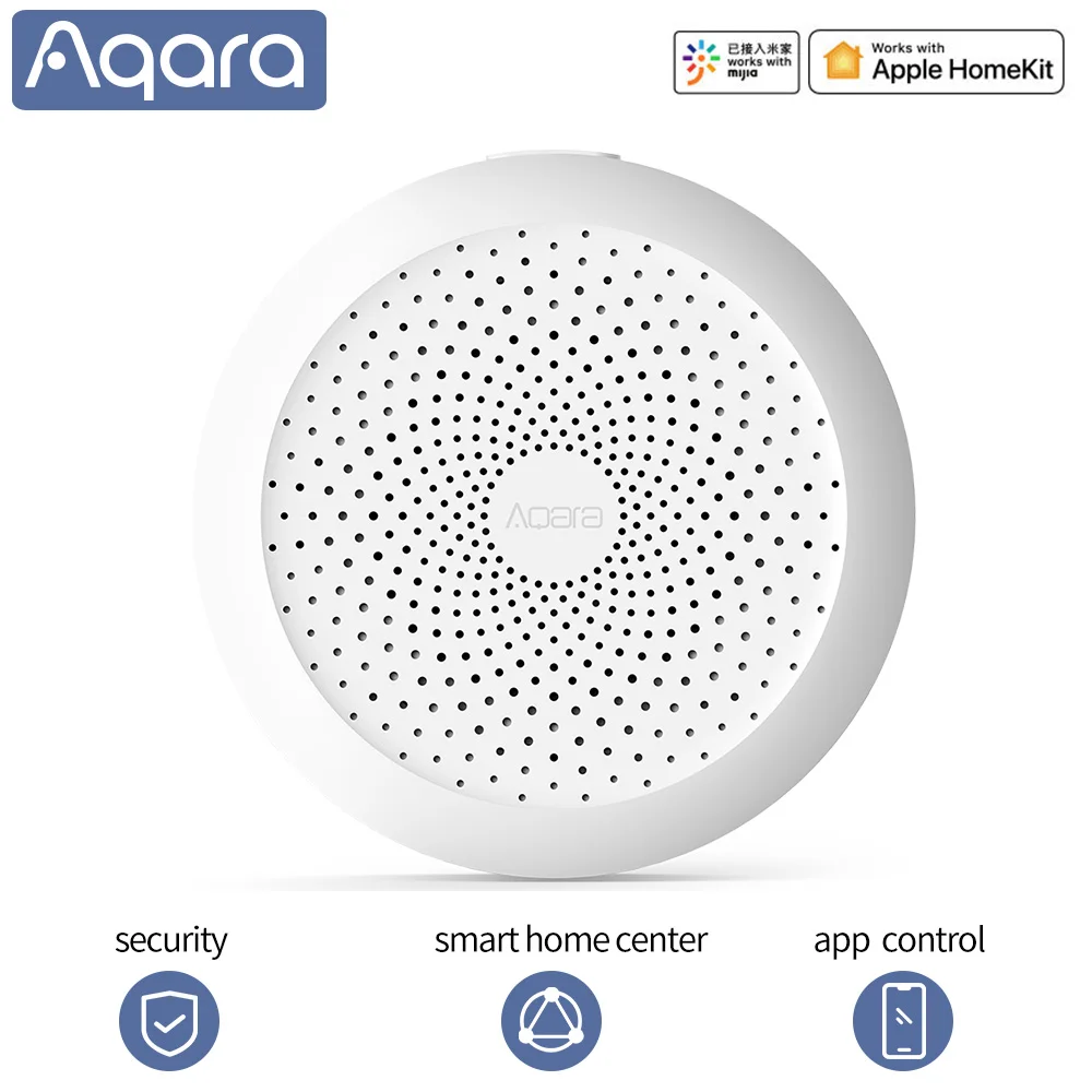 Aqara шлюз Aqara концентратор mi шлюз приложение управление Wi-Fi Zigbee с RGB светодиодный светильник для Apple Homekit Xiao mi умный дом - Цвет: Standard