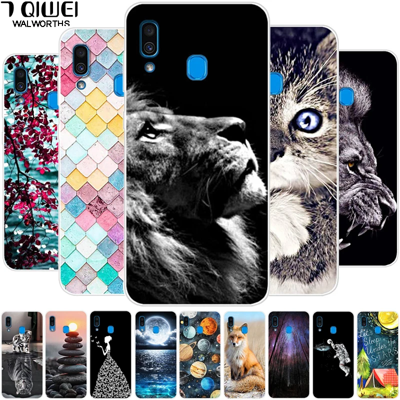 Силиконовый мягкий ТПУ чехол для Samsung Galaxy A20 модная задняя крышка A20s Case A 20 2019