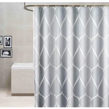 

Simple Style Polyester Shower Curtain Smart Pattern Thicken Bathroom Curtain Bathtub Cover for Bathroom Decoration