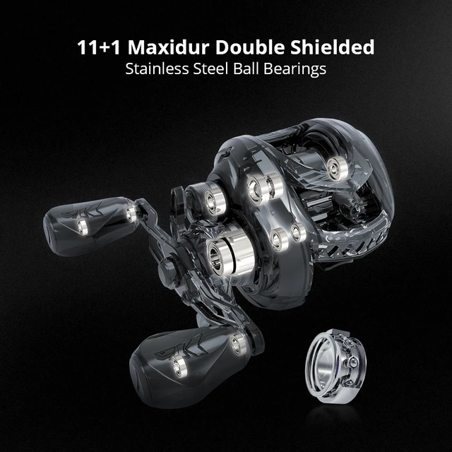 Kastking Megajaws Elite Long Cast Baitcasting Fishing Reel 11+1 Ball  Bearings 7.2:1 Gear Ratio 8kg Drag 179g Weight Fishing Coil - Fishing Reels  - AliExpress