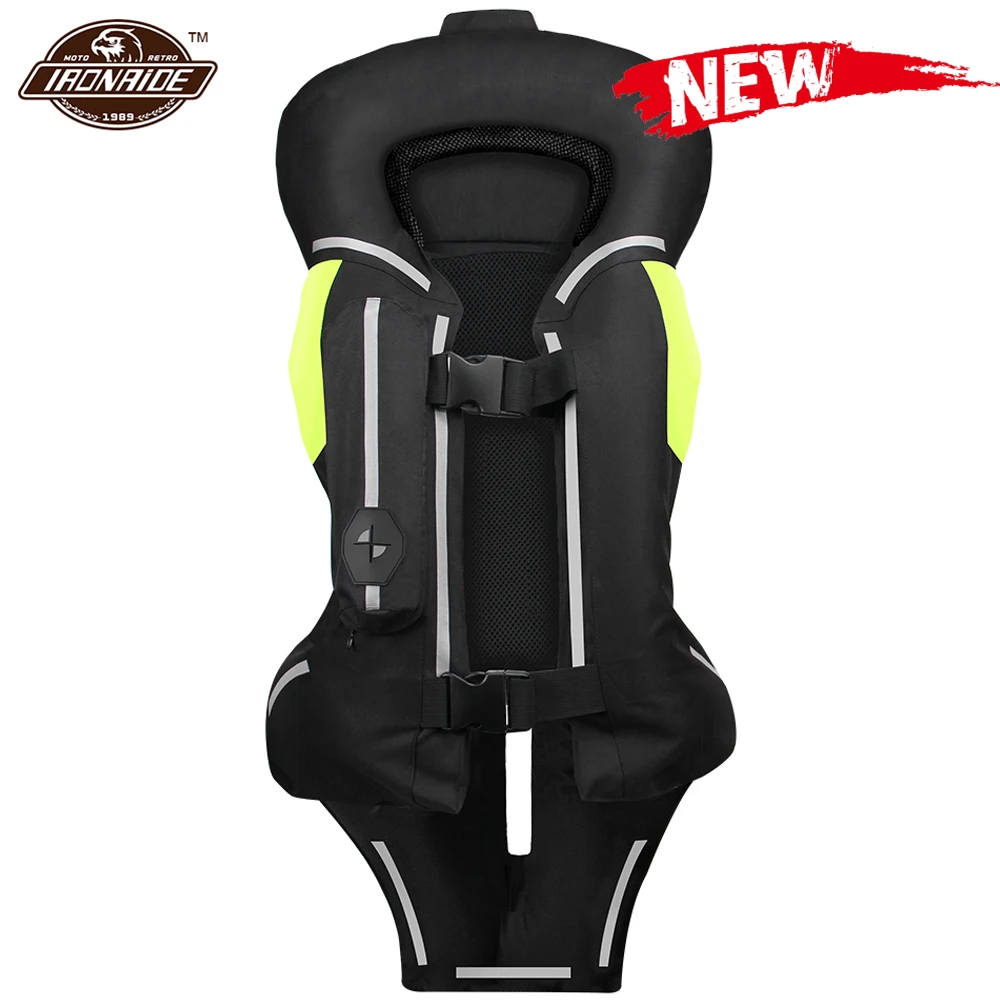 New Reflective Vest Safety Reflective Jacket Motorcycle Jacket Motorcycle Air Bag Moto Airbag Vest Motocross Racing Airbag S-3XL