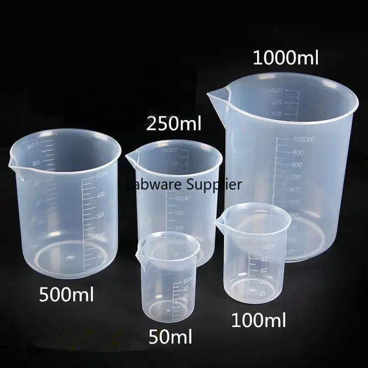 5pcs Set 50ml 100ml 250ml 500ml 1000ml Plastic Beaker With Scale Line Measuring Cup For Lab Or Kitchen Use Beaker Aliexpress