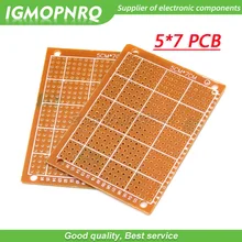 2Pcs 5x7cm 5*7 new Prototype Paper Copper PCB Universal Experiment Matrix Circuit Board 5CM*7CM