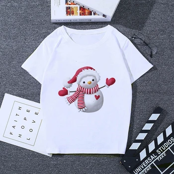 

2019 Special Cartoon Women's Christmas Theme Cartoon Print For Christmas Tshirt Women Punk Plus Size Tee Shirt Femme Clothes