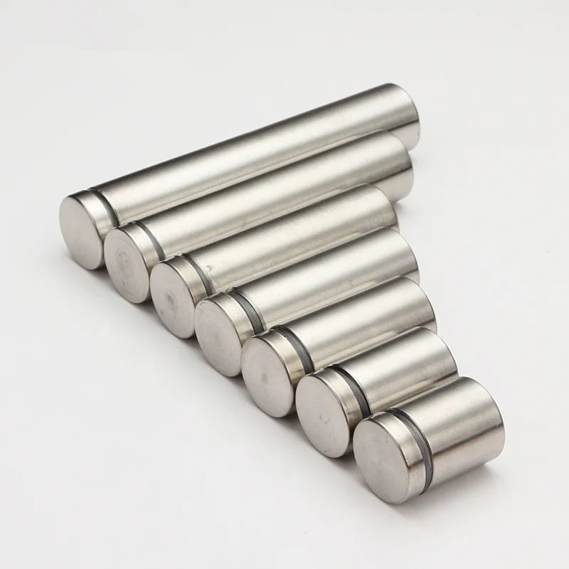 

10PCS! Professional Advertisement Nails Standoff Bolt Stainless Steel Mirror Glass Wall Support Fixing Screws Decor Hardware
