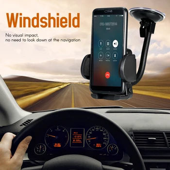 

Car Phone Mount Sucked Type Universal Cell Phone Holder Windshield Dashboard Cellphone Holder Replacement for Phone (2"-5.5")