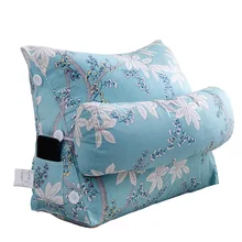 Хлопковая парусиновая подушка для спинки кровати дивана треугольная Подушка Съемная поясная подушка для стула подушка для сиденья Cojines Decorativos Para диван