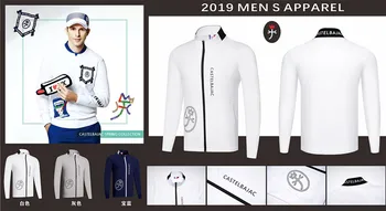 

Q 2019 men's golf apparel men's plus velvet windbreaker breathable golf apparel golf apparel
