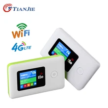 TIANJIE 4G Мобильный wi-fi-роутер 4 аппарат не привязан к оператору сотовой связи для путешествия Север Юг Америка Беспроводной карман мобильный wi-fi-роутер со слотом для SIM карты