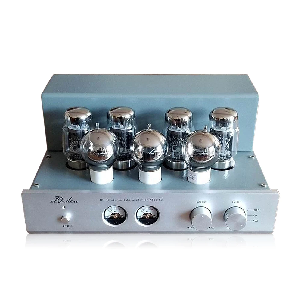 Updated Version Douk аудио Hi-end 6N8P Push-pull KT88 HiFi стерео ламповый усилитель класса A большой мощности 45 Вт* 2 Настольный усилитель - Цвет: Updated Version