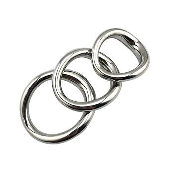 Stainless steel penis bondage lock cock Ring Heavy Duty male metal Ball Scrotum Stretcher Delay ejaculation BDSM Sex Toy men 4