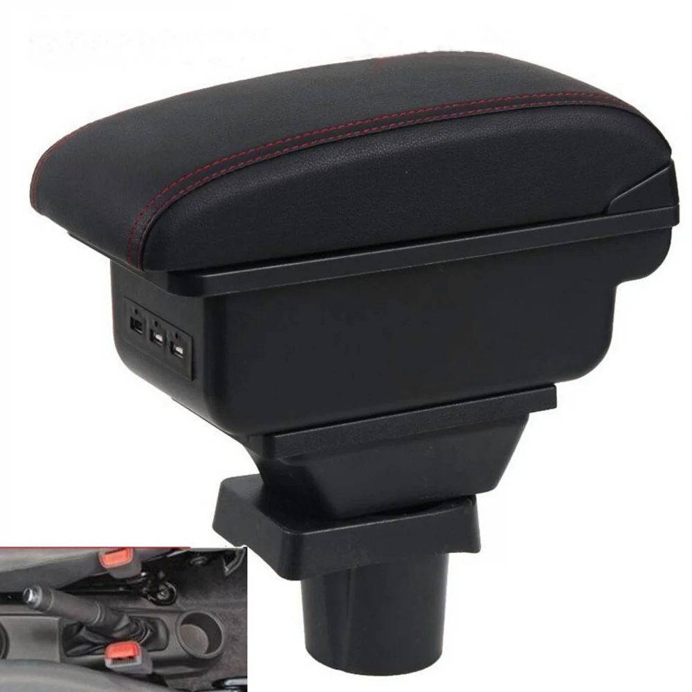 

For Chevrolet Spark III Armrest Box Car Center Console Storage Space Case Elbow Rest with Cup Holder USB Interface