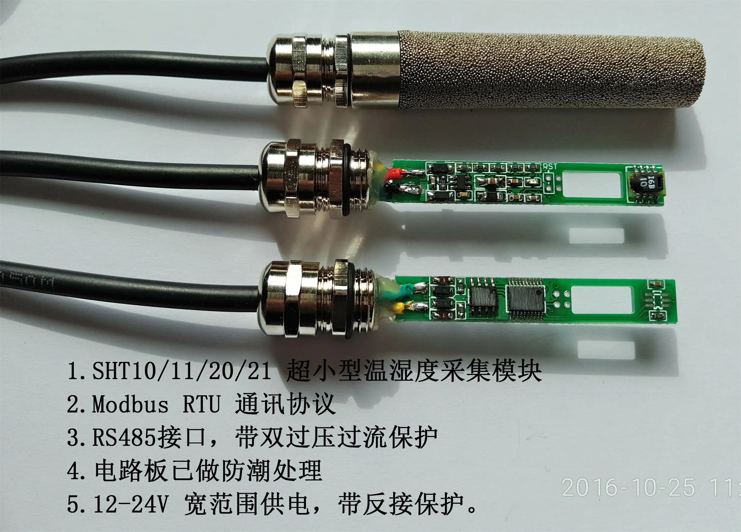 

Temperature and Humidity Sensor Transmitter SHT10/20 Temperature and Humidity Acquisition Module Modbus RTU RS485