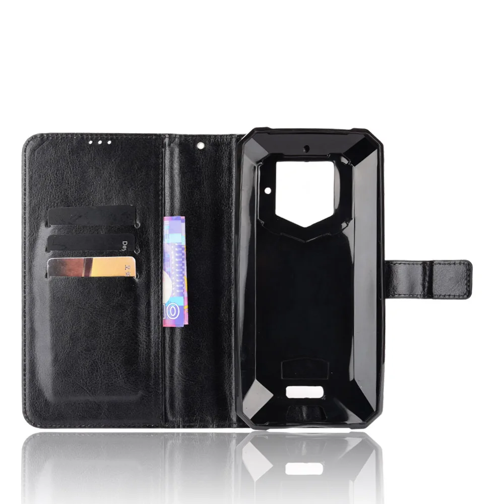 Luxury Leather Flip Wallet Phone Case with Stand Function and Card Holder
