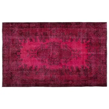 

Handmade Red Vintage Overdyed Turkish Area Rug 172x275 Cm-5'8''X9'0''