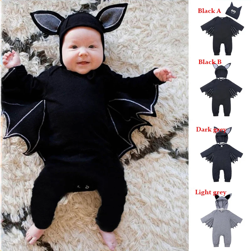 

Baby Romper Long Sleeve Batman Halloween Costumes for Kids Baby Clothes Boy Girl Newborn Outfits Winter Jumpsuit with Hat