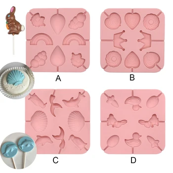 

Various Animal & Fruit Lollipop Mold Wedding Decorating Silicon Cake Mould Fondant Tool Sugarcraft Cake Molds Baking Accessori
